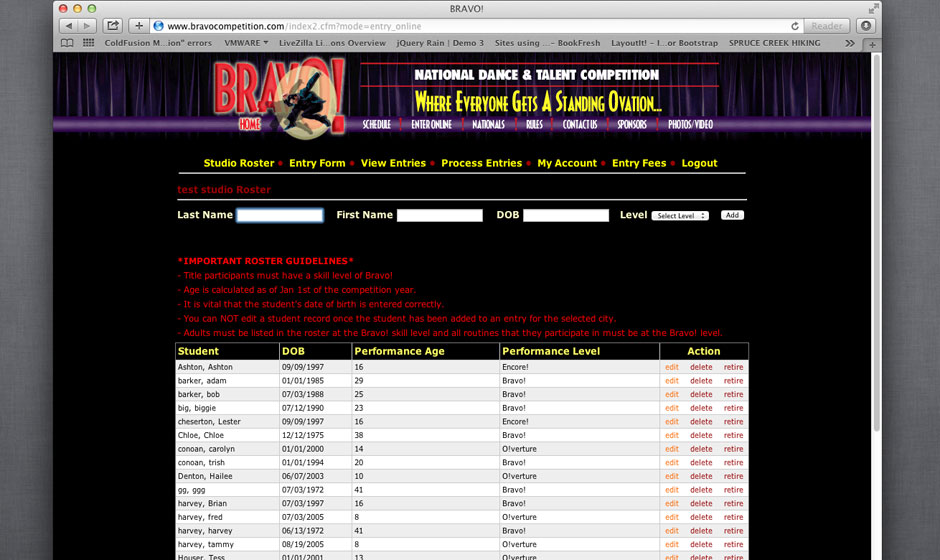 Bravo! roster